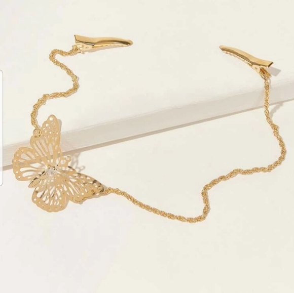 *Kristen* Butterfly Hair Chain - Picture 2 of 4